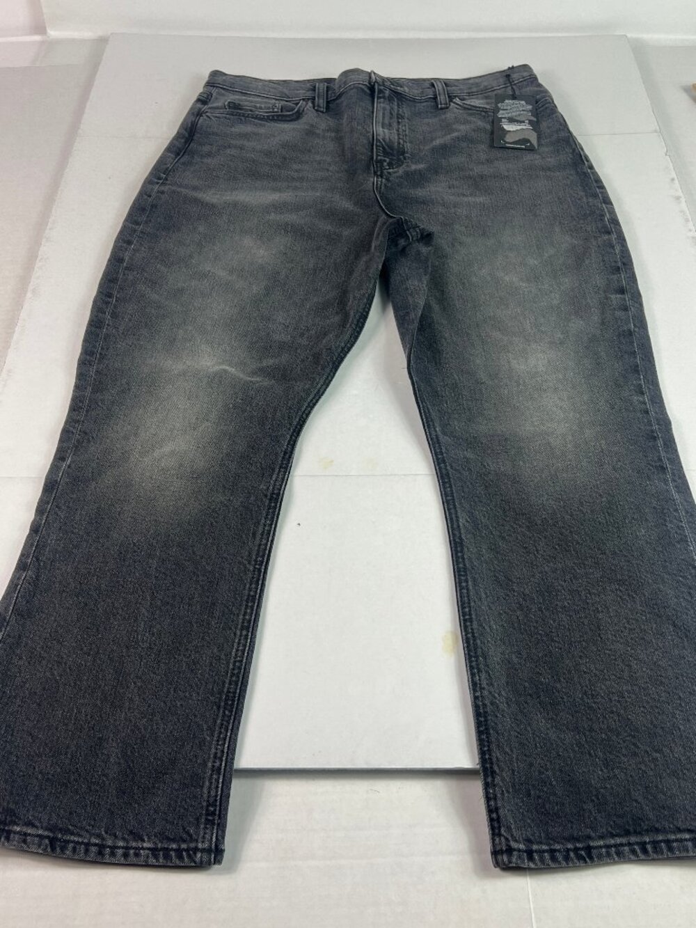 Hudson Jeans Women's 33x25* Holly High Rise Boot Cut Cropped Black Denim Tag 32